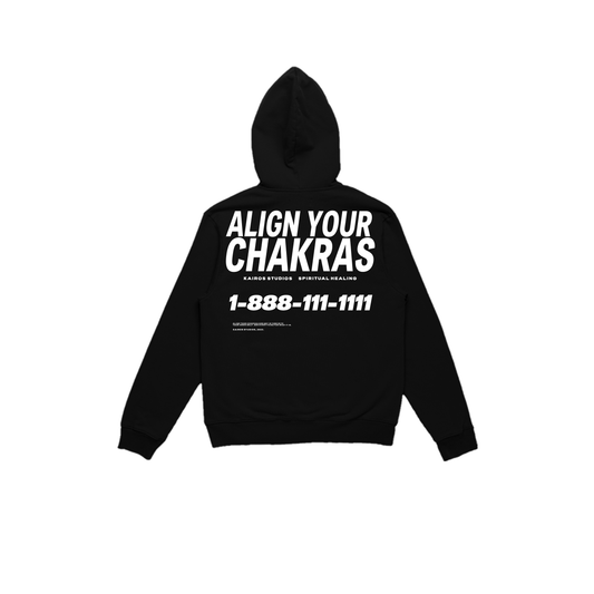 Chakra Black Hoodie