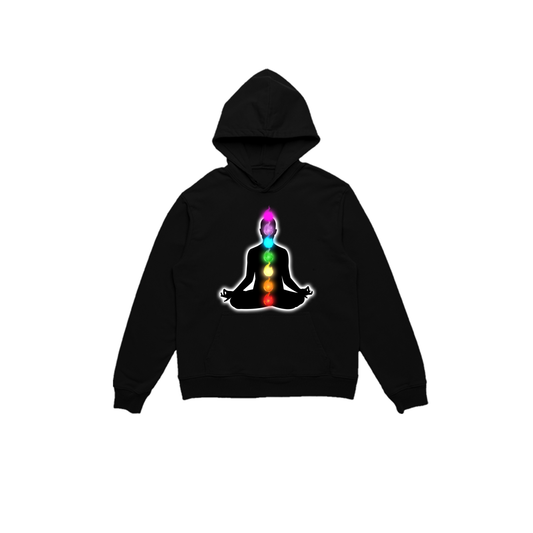 Chakra Black Hoodie