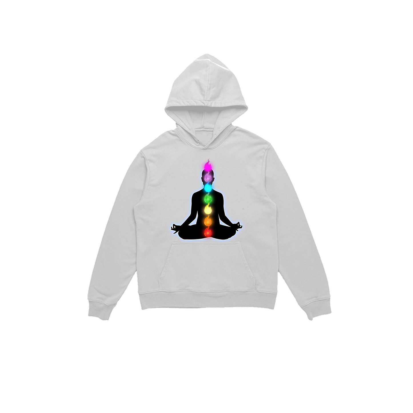 Chakra White Hoodie