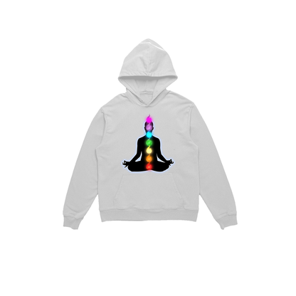 Chakra White Hoodie