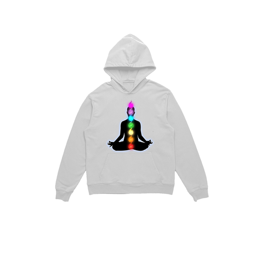 Chakra White Hoodie