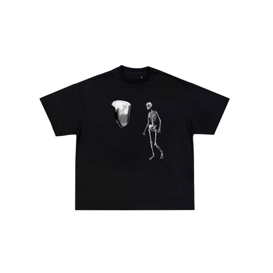 Wasted Time Black Tee