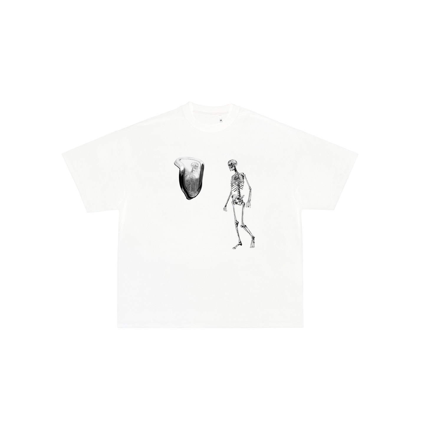 Wasted Time White Tee