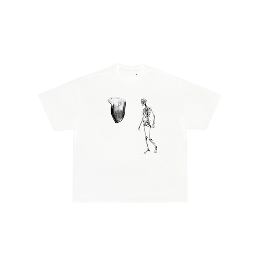 Wasted Time White Tee